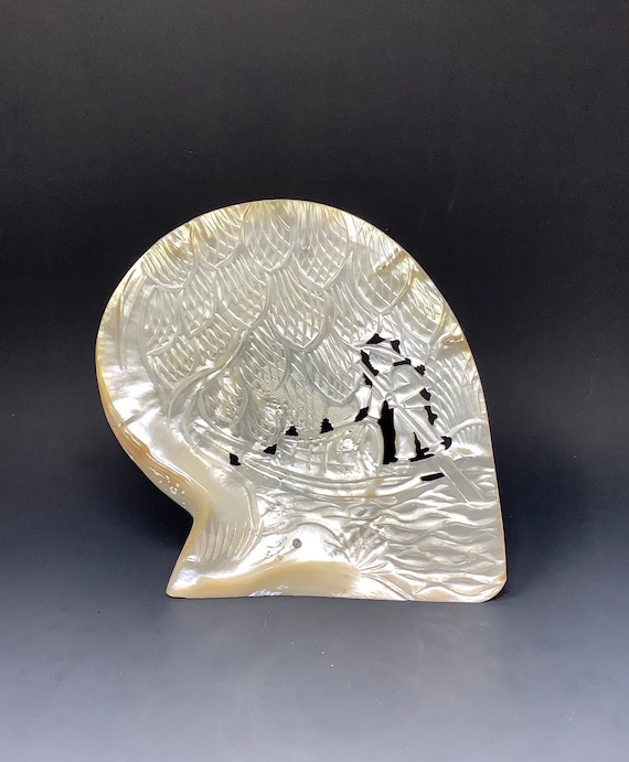 Hand Carved Mother of Pearl Shell - Etsy