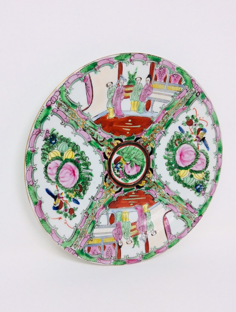 Oriental Objects D'art Decorative Plate Made in Macau Etsy