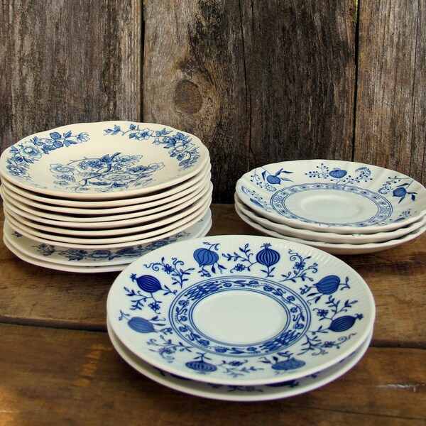 Vintage Blue and White China - Wedgwood, Seltmann Weiden, J & G Meakin