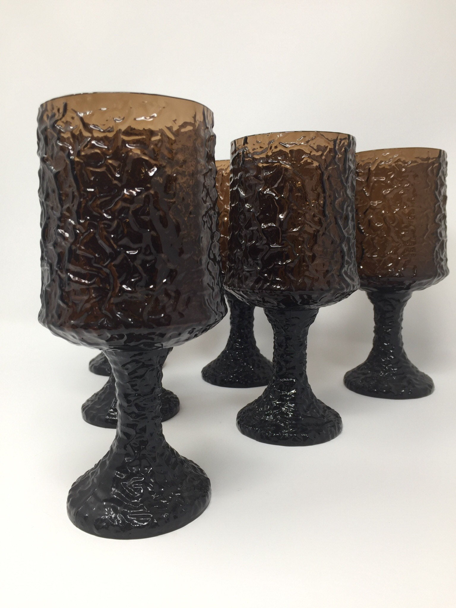 Vintage Lenox Impromptu Hand Blown Crystal Wine Glasses Set Etsy