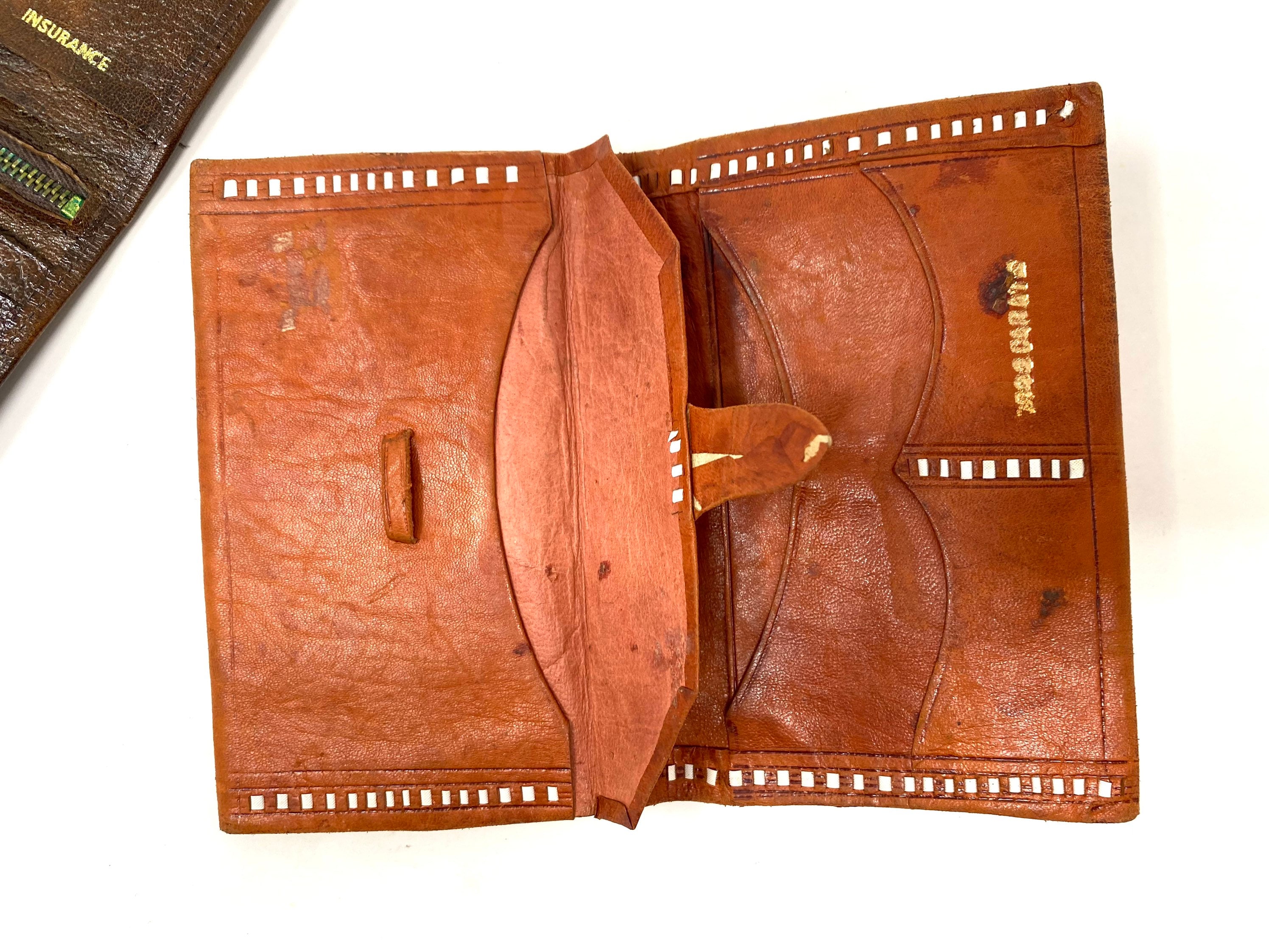 Vintage Leather Wallets - Circa 1970 - Etsy