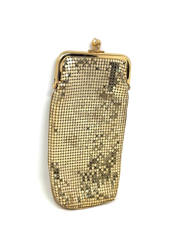 Whiting and Davis Co Gold Mesh Glasses Case - image 3