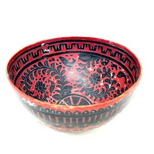 Olinala Guerrero Lacquerware Gourd Bowl