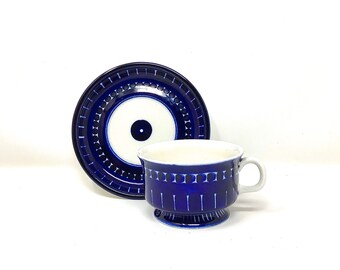 Arabia Finland Tea Cup and Saucer - Vintage 1960s