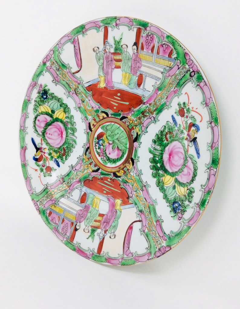 Oriental Objects D'art Decorative Plate Made in Macau Etsy