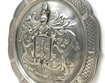 Les Potstainiers Hutois Pewter Wall Plate - Etsy 日本