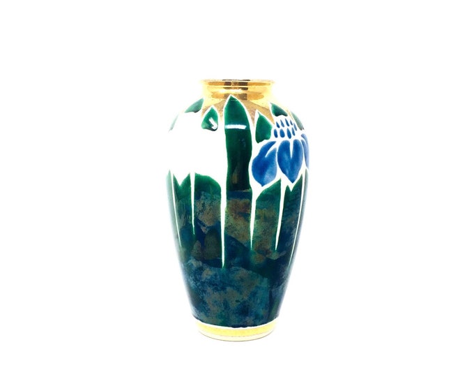 Toyo Kutani Satsuma Vase Hand Painted in Japan Etsy