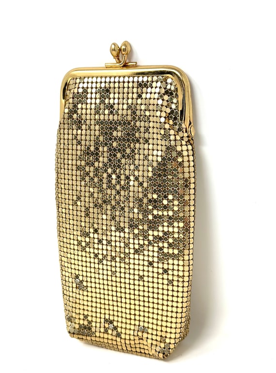 Whiting and Davis Co Gold Mesh Glasses Case - image 2