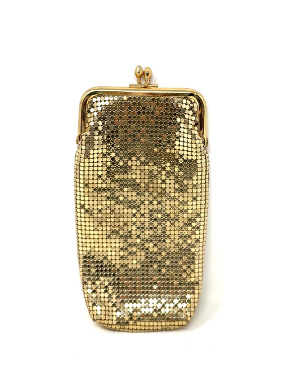 Whiting and Davis Co Gold Mesh Glasses Case - image 1