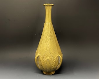 Art Nouveau Brass Lily Vase