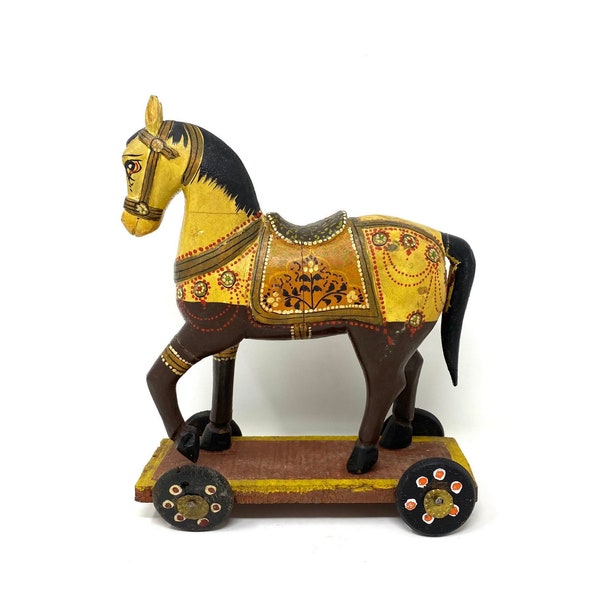 Vintage Indian Rajasthani Temple Horse