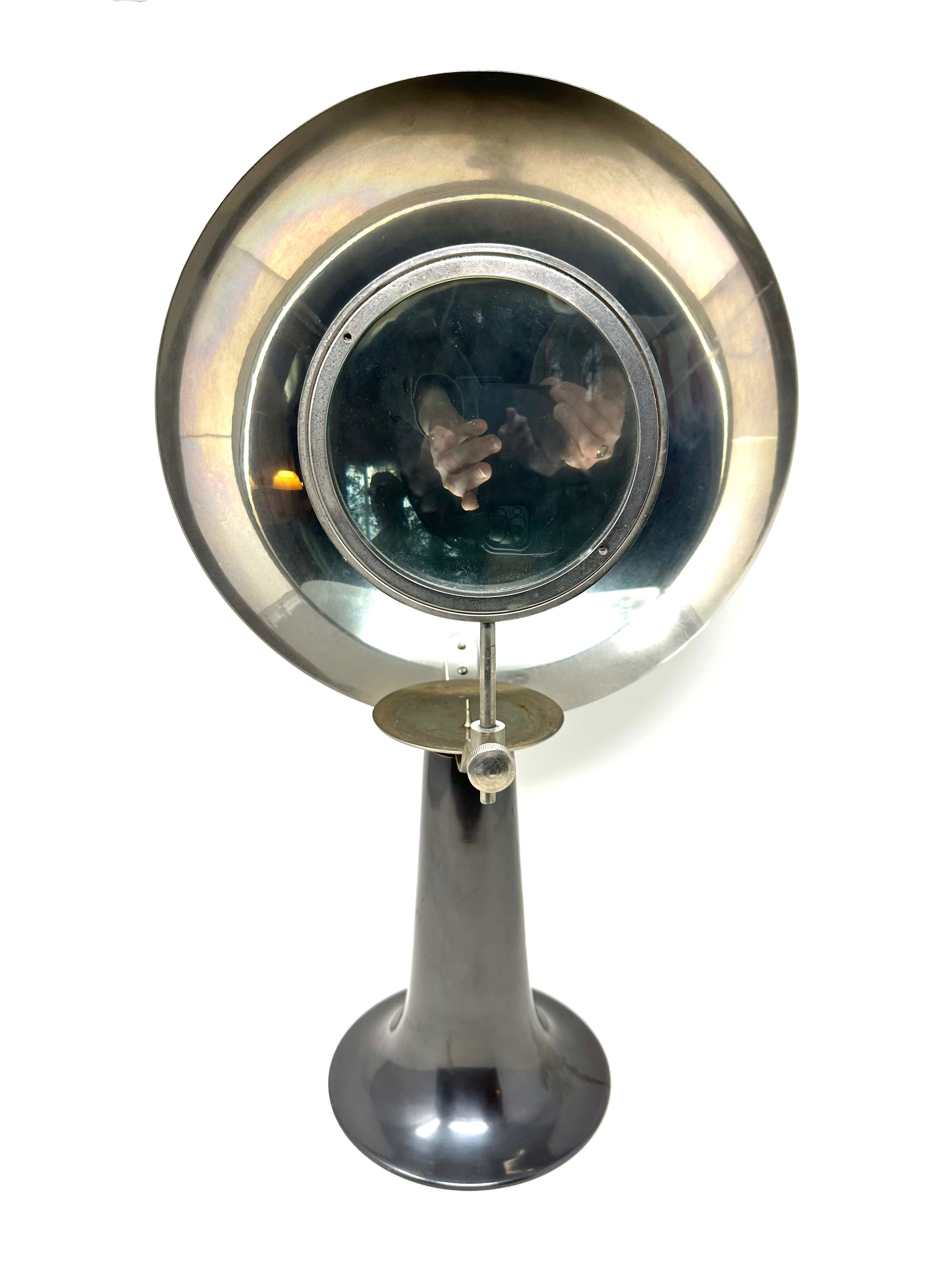 Antique Parabolic Magnifying Candle Holder Etsy