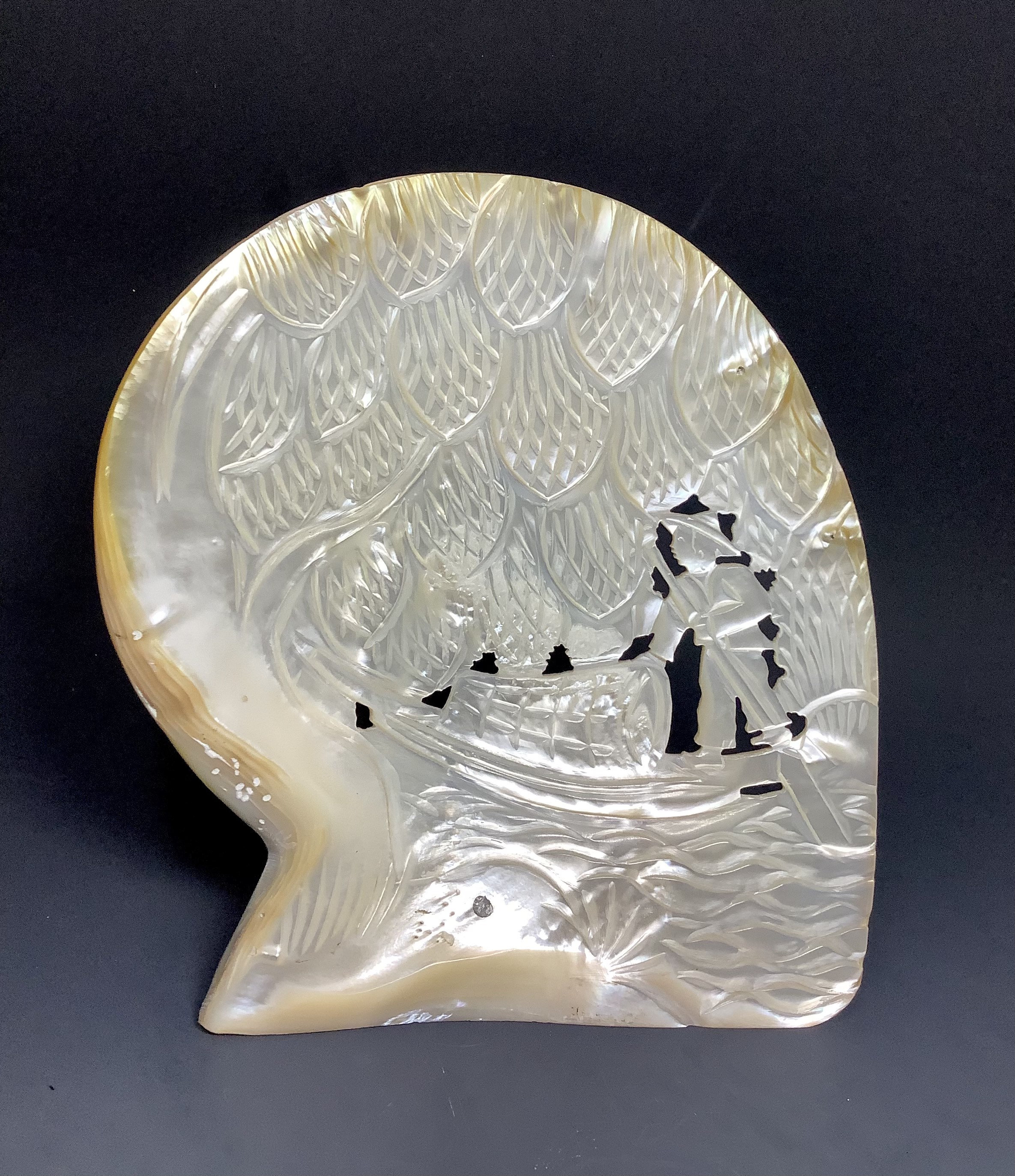 Hand Carved Mother of Pearl Shell - Etsy