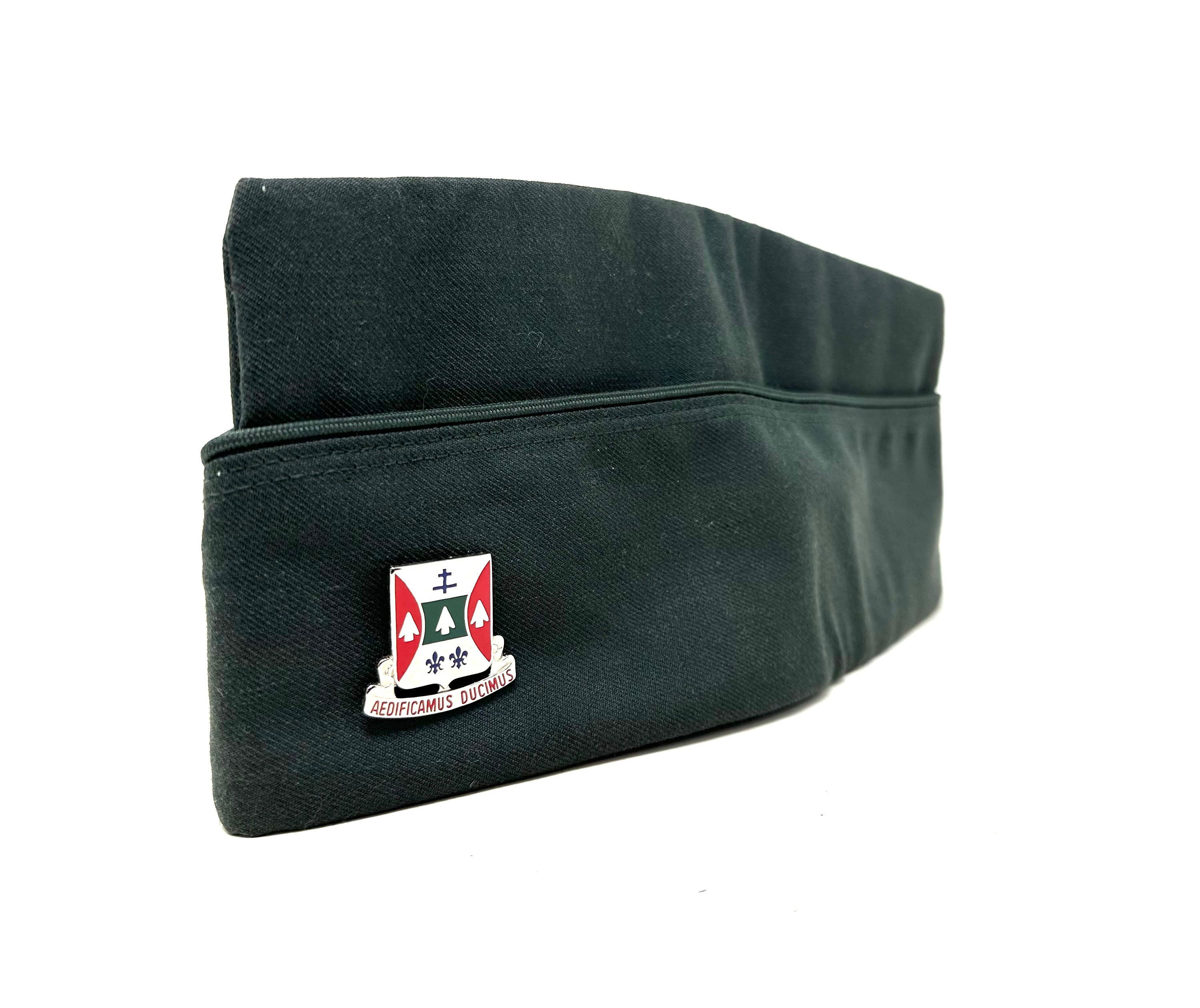 WWII U.S. Army Enlisted Service Visor Cap – Named – 132nd Engineer Combat Regt post-WWII US Army Enlisted Visor Service Cap or Hat w  main image 2