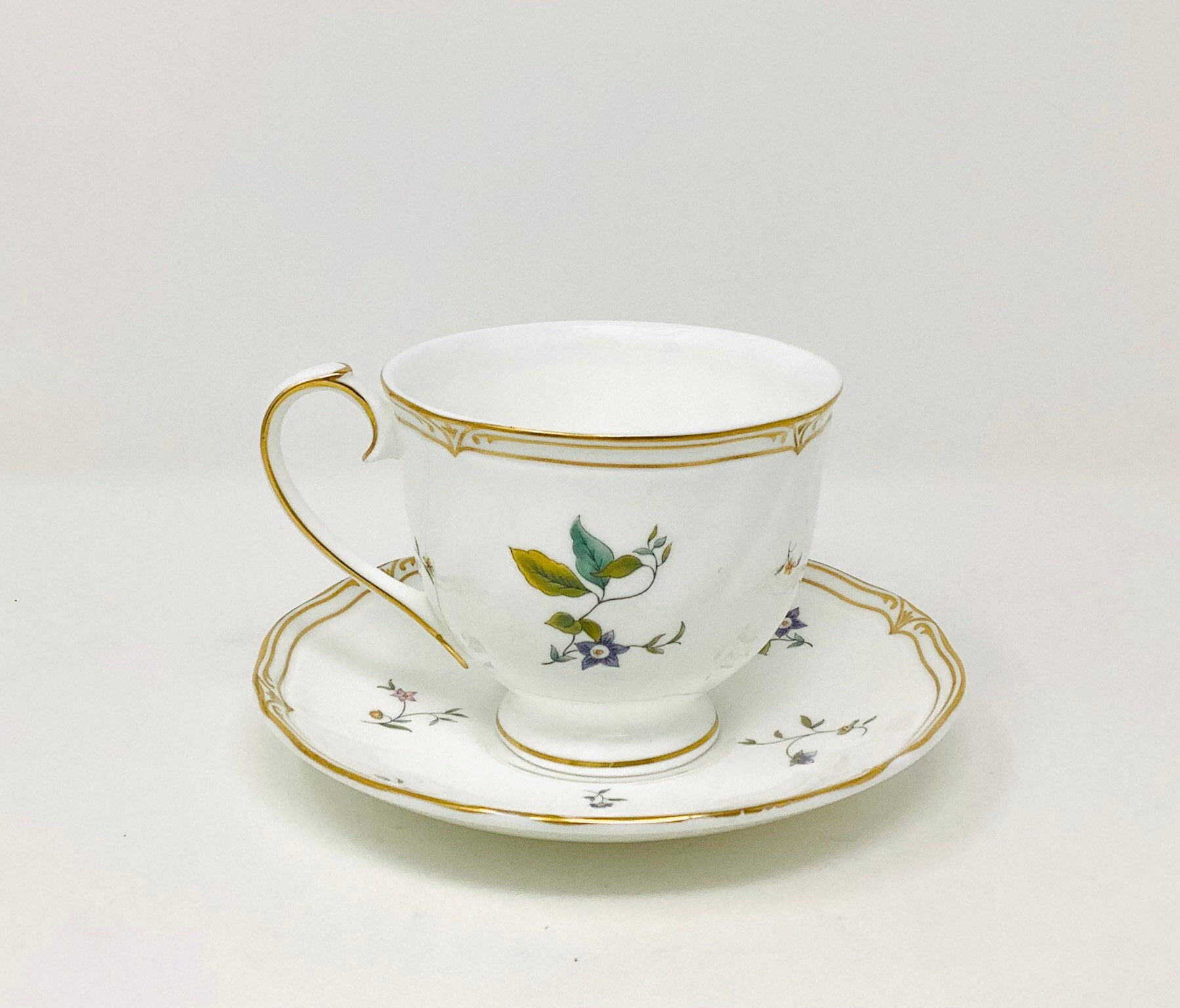 Wedgwood Bone China Tea Cup and Saucer Rosemeade Etsy