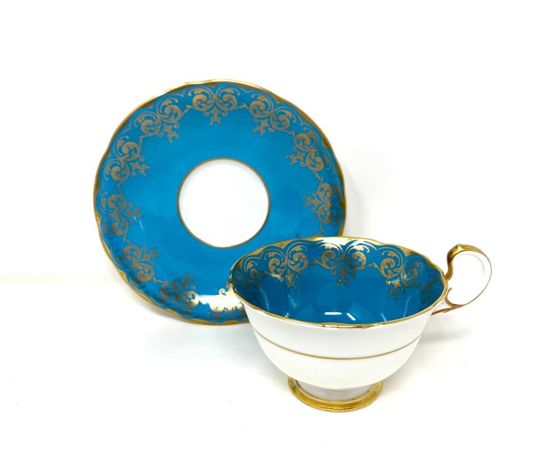 Aynsley Bone China Teacup and Saucer Circa 1940 Etsy