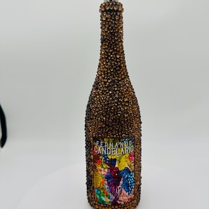 Rhinestoned Wine Bottles or Liquor Bottles
