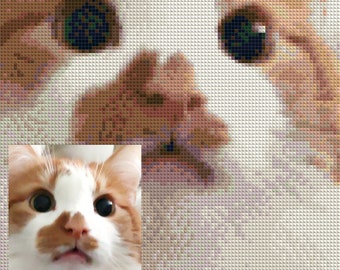 Custom Diamond Painting Kit, round,  made from your photo. Fast shipping from the USA