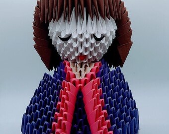 3d Origami  Japanese Doll