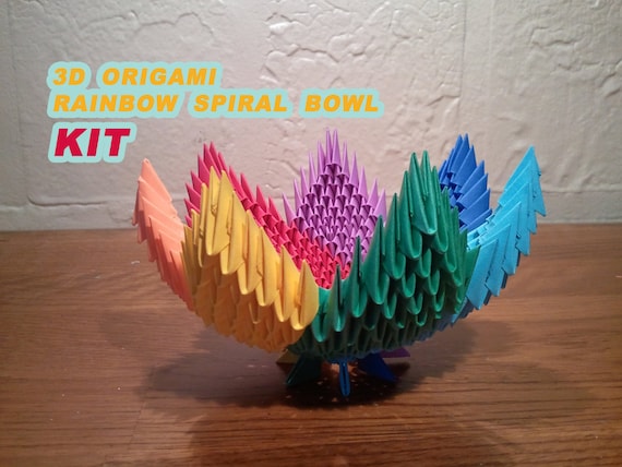 3d Origami Spiral Bowl Kit