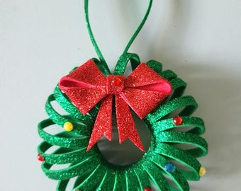 Handmade Ornament Wreath