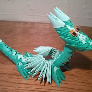 Tutorial: How to make 3D origami baby dragon