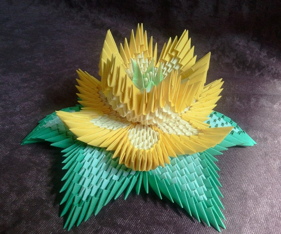 Tutorial How To Make 3d Origami Lotus Flower