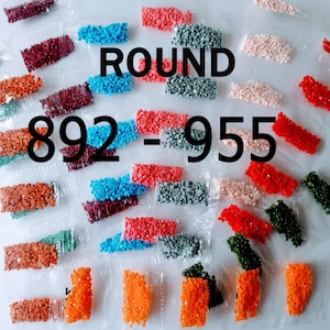 447 colors DMC, Round Diamond Painting Drills,  Replacement Beads, 892 - 955. Fast shipping from USA