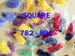 447 colors DMC, Square Diamond Painting Drills,  Replacement Beads, 782 - 891. Fast shipping from USA 