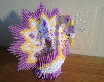 Tutorial: How to make 3D origami Peacock