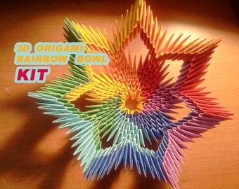 3D origami Spiral Bowl KIT