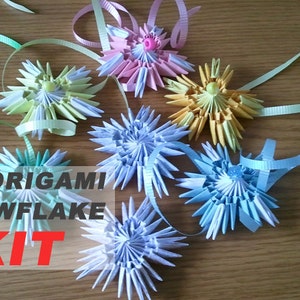 3d Origami  snowflake KIT