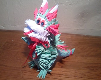 3d Origami Funny Dragon