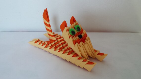 Origami Beckoning Cat – Lucky Cat 3D – Fait Main
