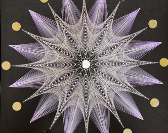 String Art Mandala glow in dark