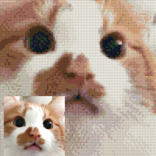 Ragdoll Cat 5D Diamond Painting Kit - 16x20 Inch, Round Diamonds, DIY Art Craft For Adults & Kids, Home Decor Gift - View #3