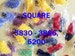 447 colors DMC, Square Diamond Painting Drills,  Replacement Beads, 3830 - 3866, 5200. Fast shipping from USA 