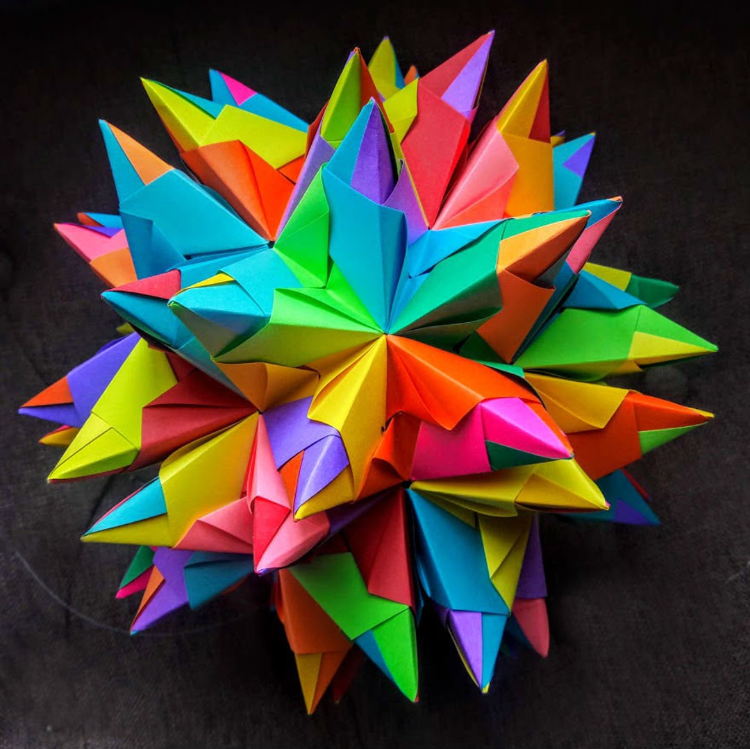 3D Origami Giant Tornillo 90 Kusudama - Etsy