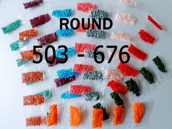 447 Colors DMC Round Diamond Painting Drills Replacement Beads