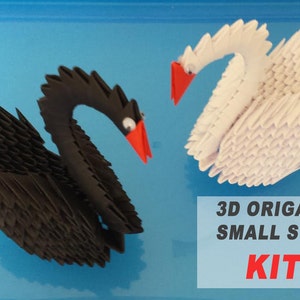 3D origami small Swan KIT