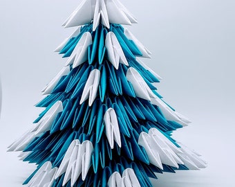 3D origami Christmas tree