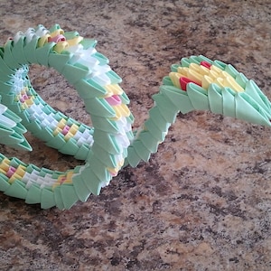 3D origami snake