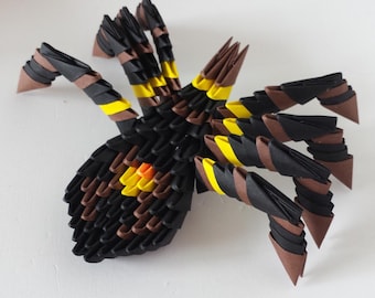 3D origami spider