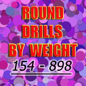 Round  Diamond Painting Drills by weight. Fast shipping from USA