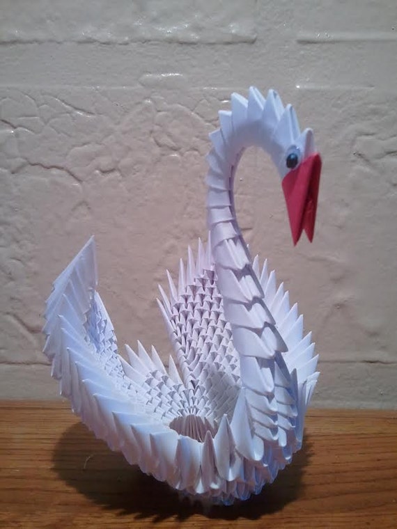 3d Origami Schwan Medium