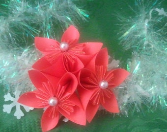 3D origami ornament flowers