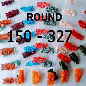 447 colors DMC, Round Diamond Painting Drills,  Replacement Beads, 150 - 327. Fast shipping from USA