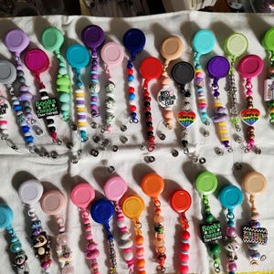 Beaded Name Badge holders