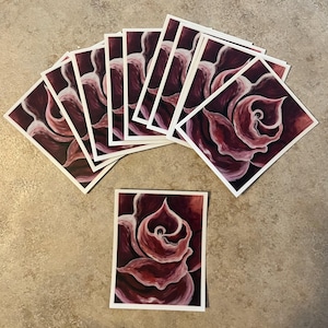 Rose Stickers 3”