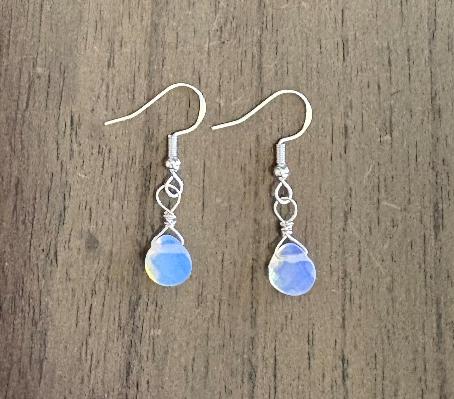 Boucles d'orelles en opale de feu Boucles d'orelles - Etsy France